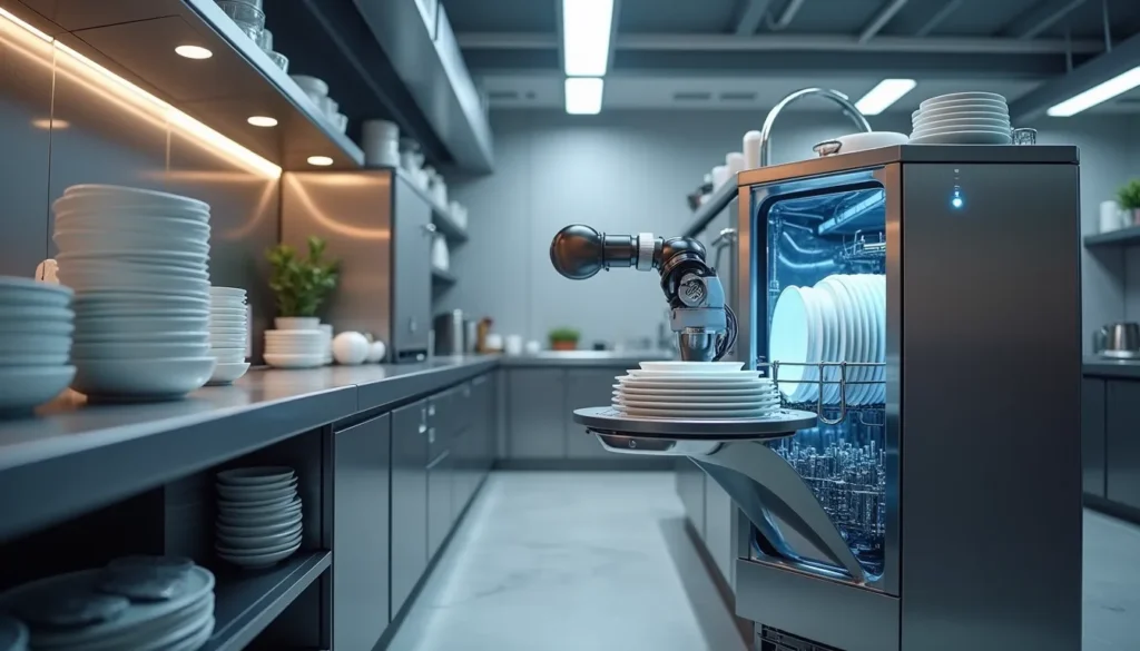 a machine with a robot on it