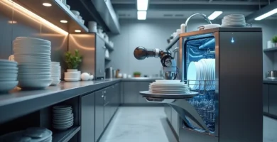 a machine with a robot on it