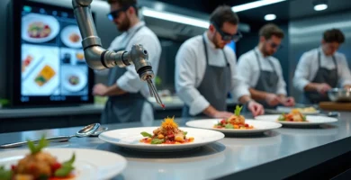 a group of chefs in a kitchen